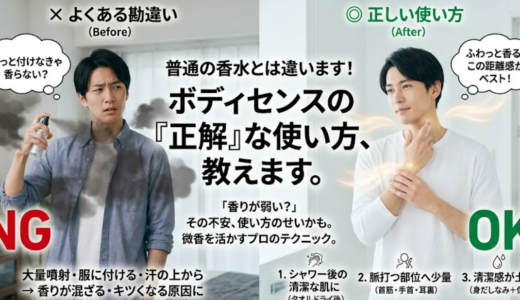 ボディセンスの使い方で差が出る！脈打つ部位と正しい塗り方 方法